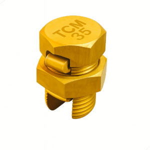 Conector Split Bolt TCM 35mm de Latão para Sistemas de Aterramento e Emendas Elétricas para Cabo e Fio