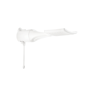 A Loren Shower Ultra é uma ducha que se destaca pelo design moderno de linhas quadradas, oferecendo uma estética minimalista e compacta para o banheiro. O grande diferencial deste modelo é a incorporação da exclusiva Resistência Loren Ultra, a primeira resistência plana do mercado, que garante alta performance e uma vida útil muito superior. Na versão de 127V, entrega 5.500W de potência, proporcionando um banho confortável com um espalhador amplo que garante excelente cobertura de água.