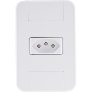 CONJUNTO 4X2 COM 1 TOMADA 2P+T 20A 250V TABLET BRANCO TRAMONTINA